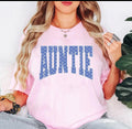 Auntie polka dot blue