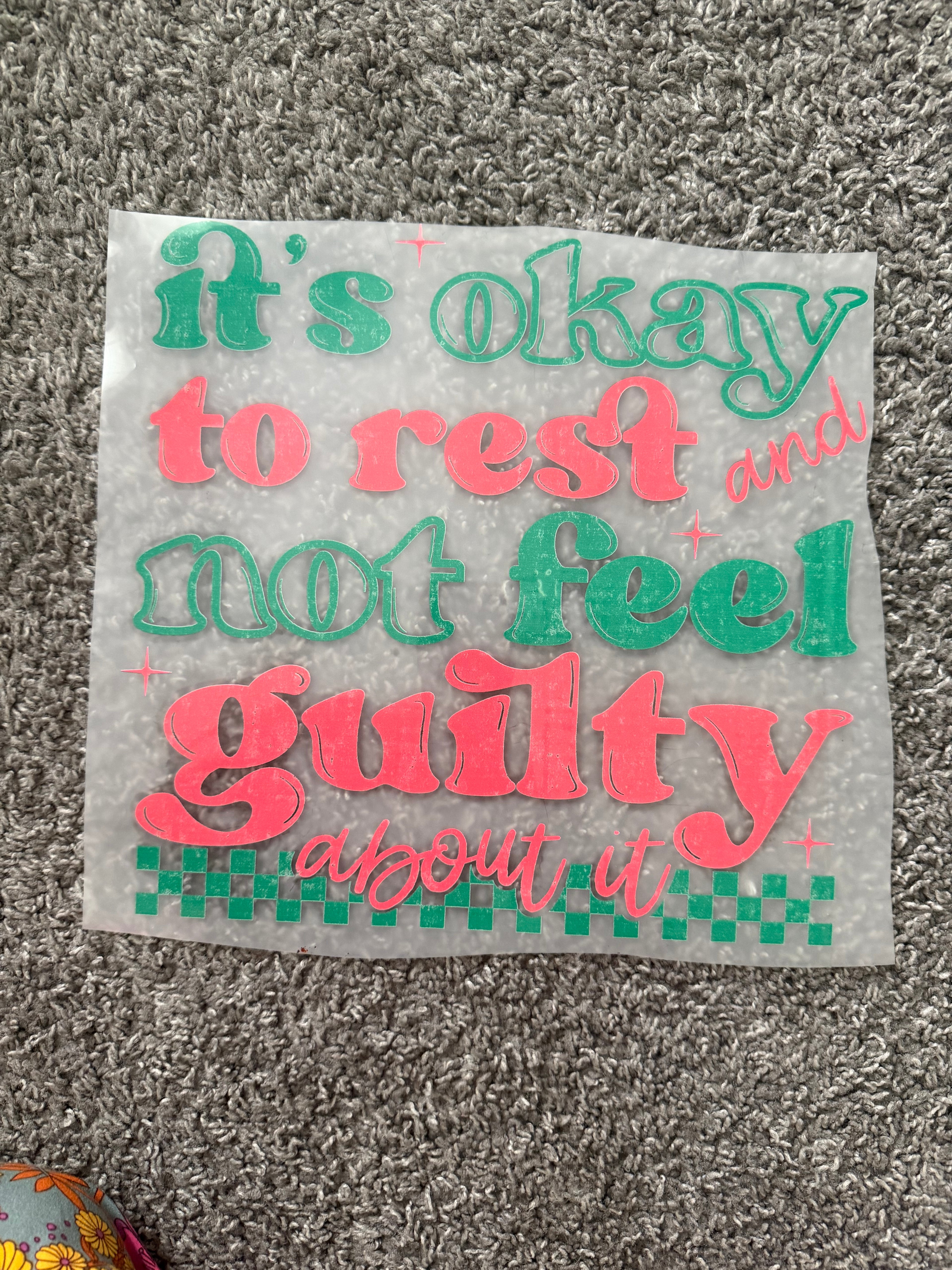 It’s okay to rest….