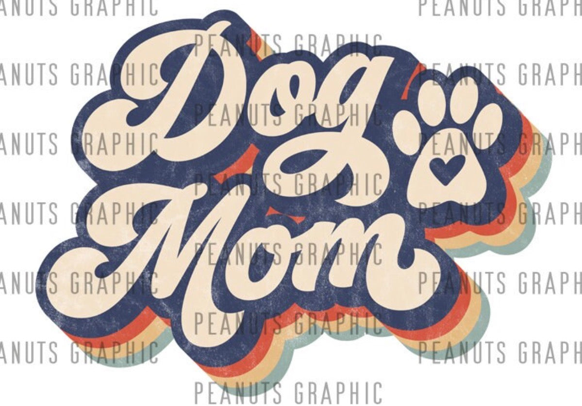 Dog mom retro