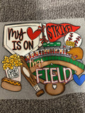 My heart is on the field