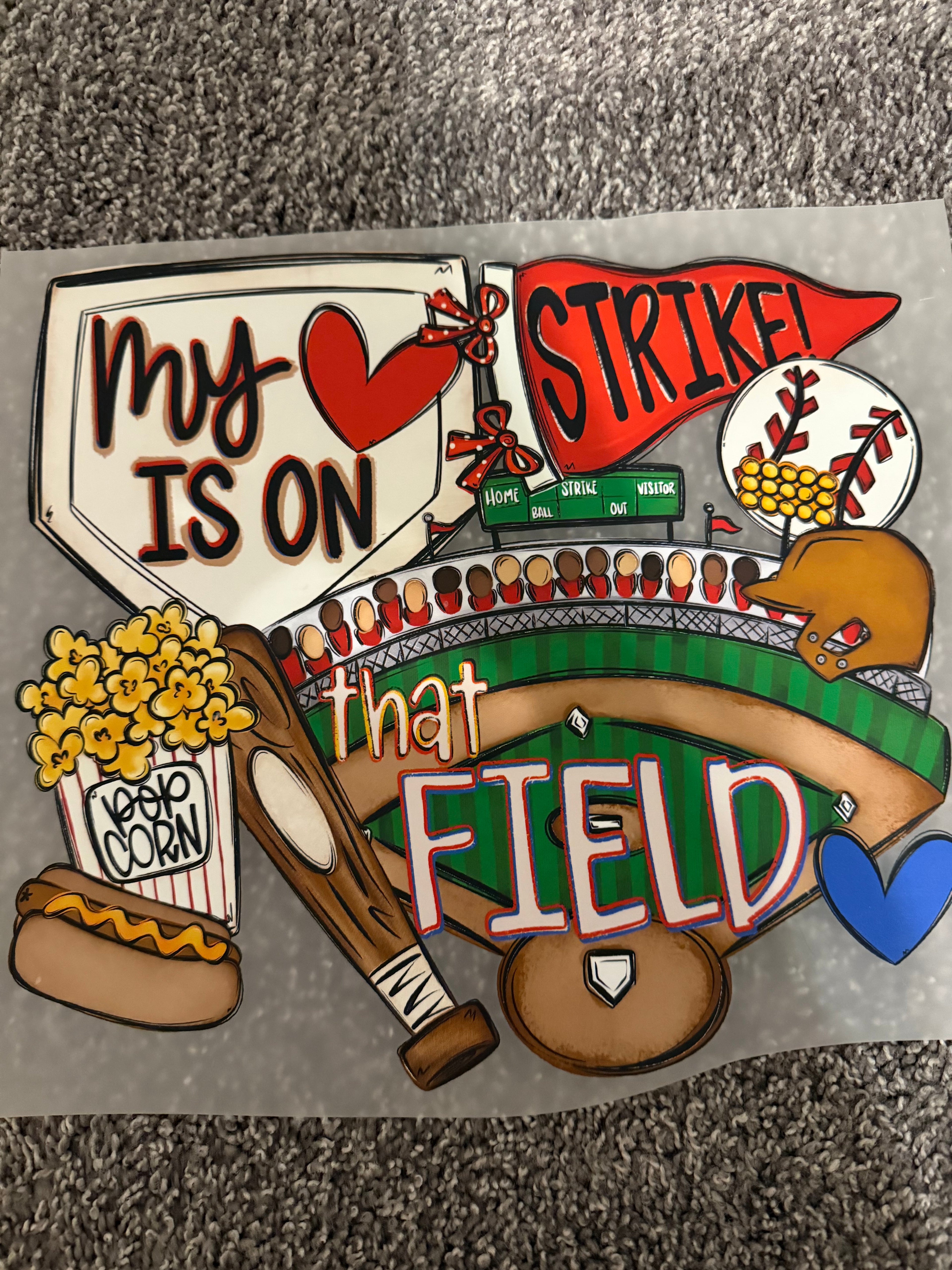 My heart is on the field