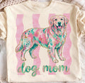 Whimsical golden retriever dog mom