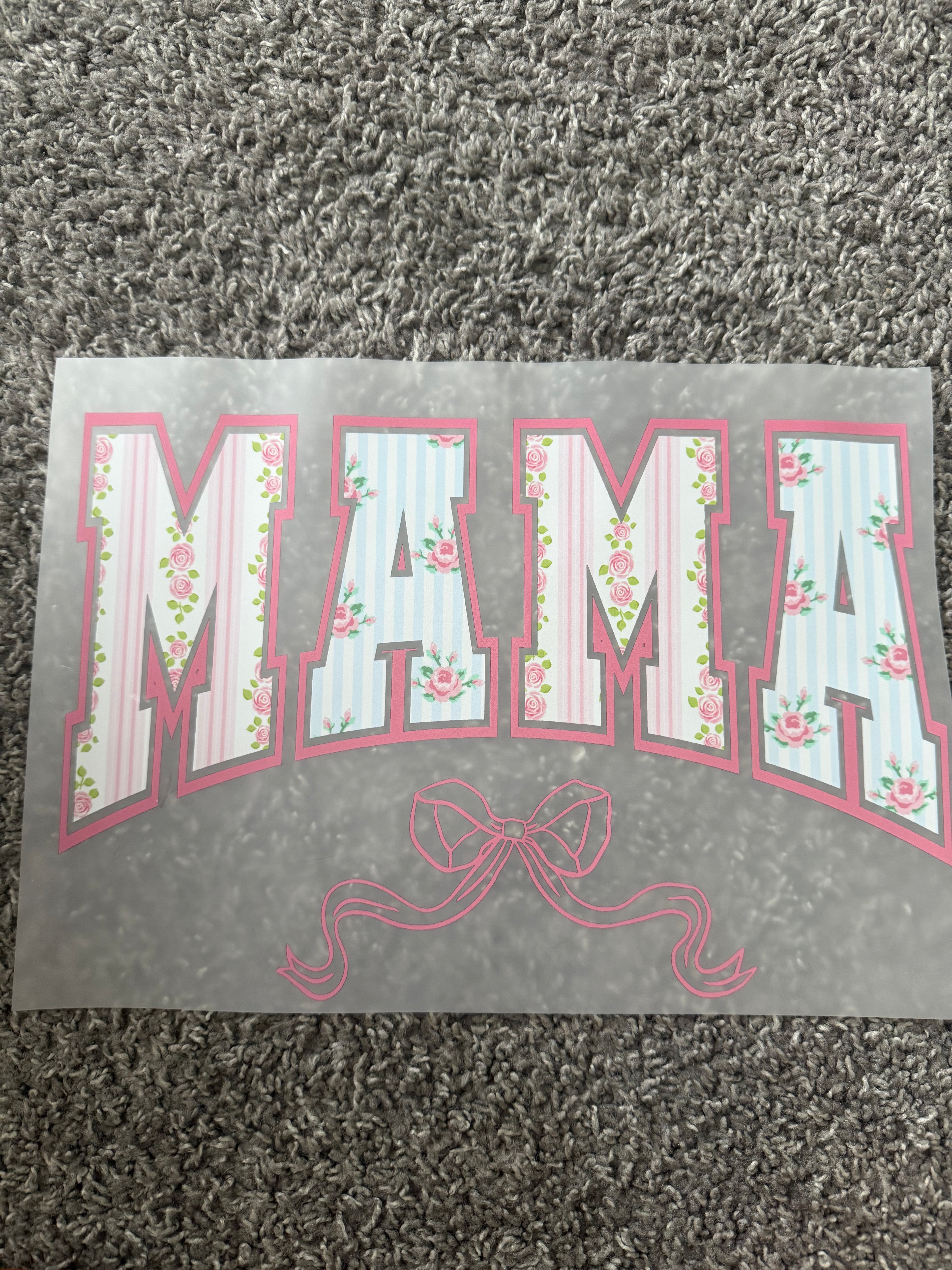 Coquette mama floral