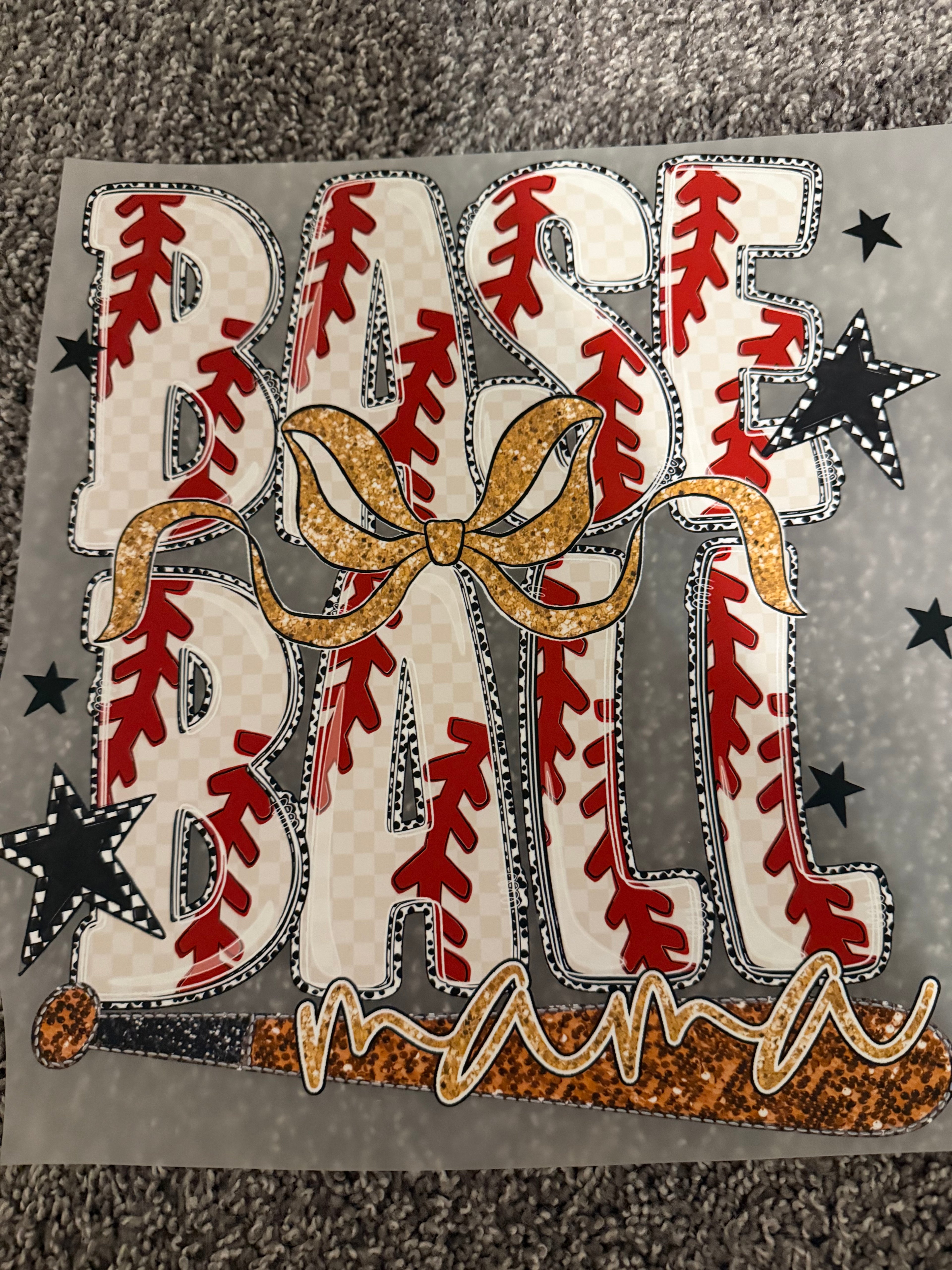 Coquette baseball mama