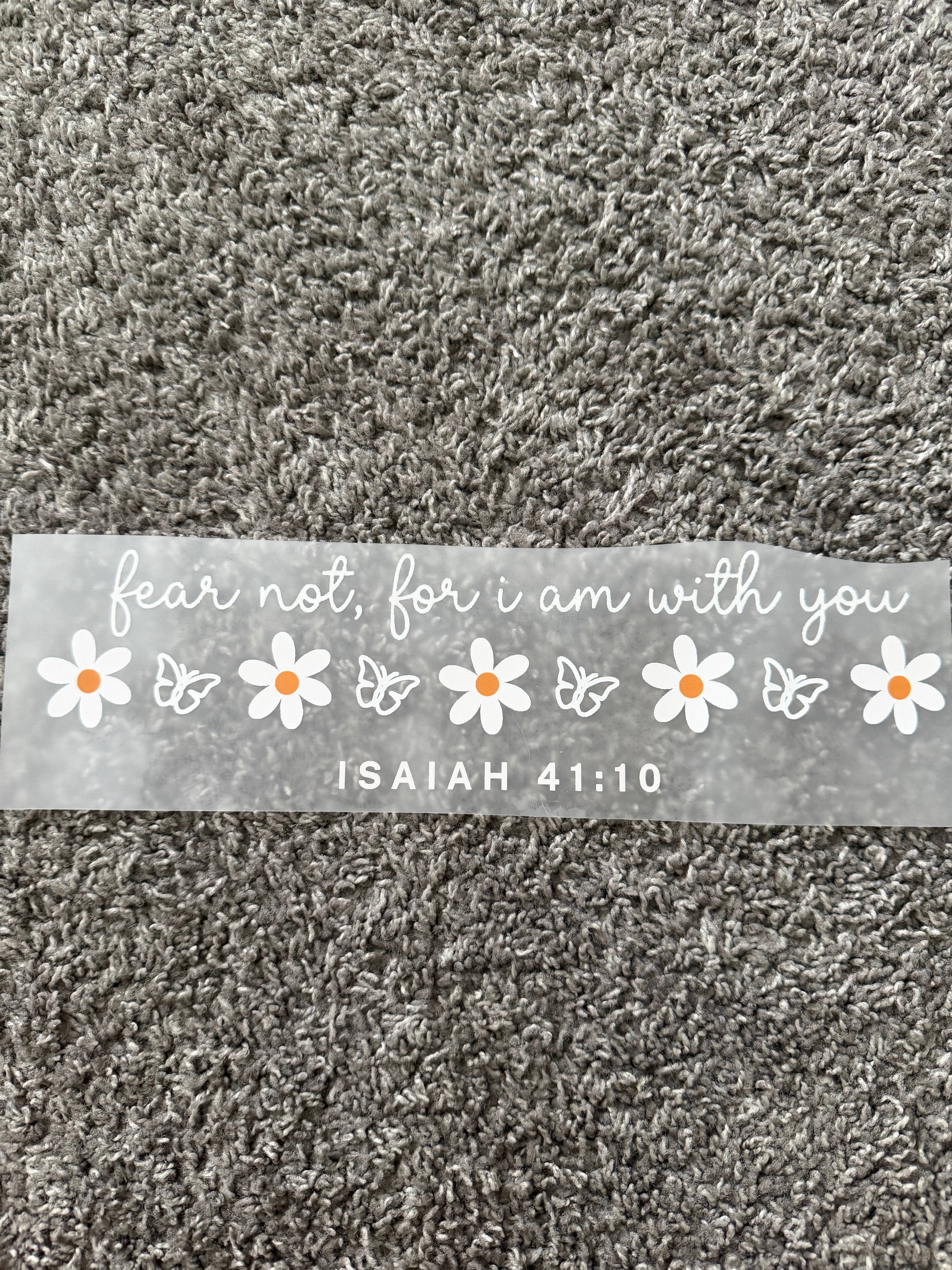 Fear not, for I am with you