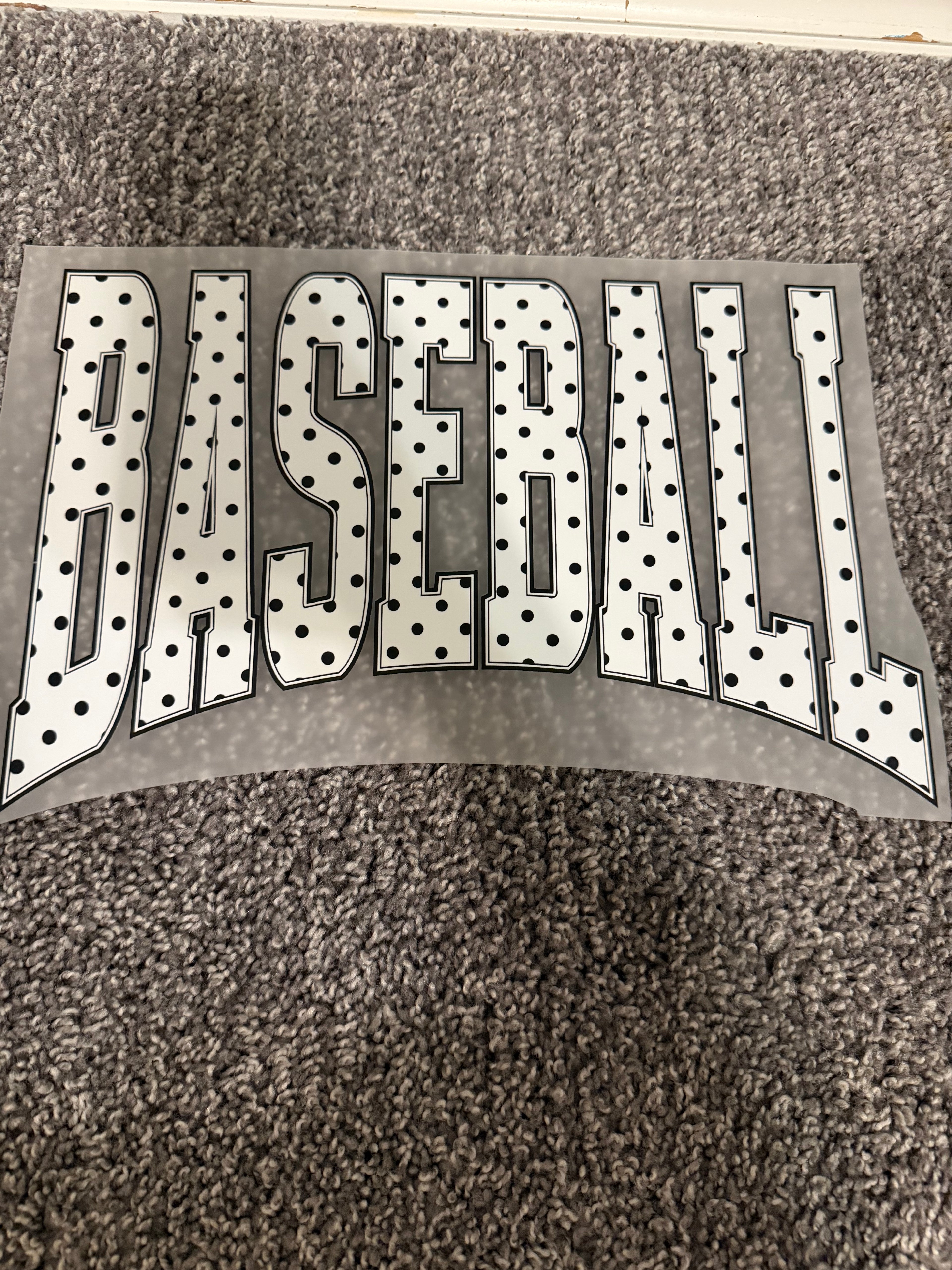 Polka dot baseball